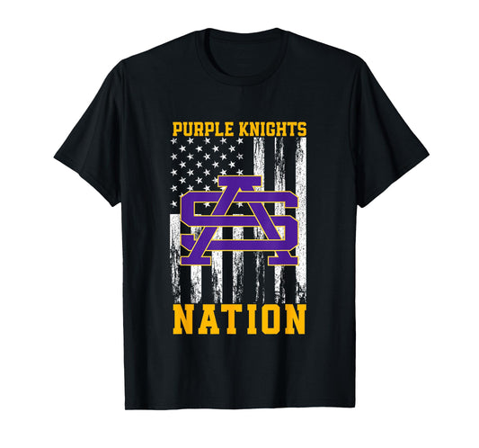 Saint Augustine Purple Knights Logo Nation HS T-Shirt