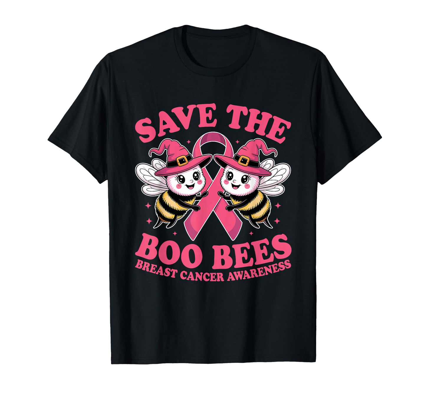 Save The Boobees Boo Bees Breast Cancer Halloween Women T-Shirt