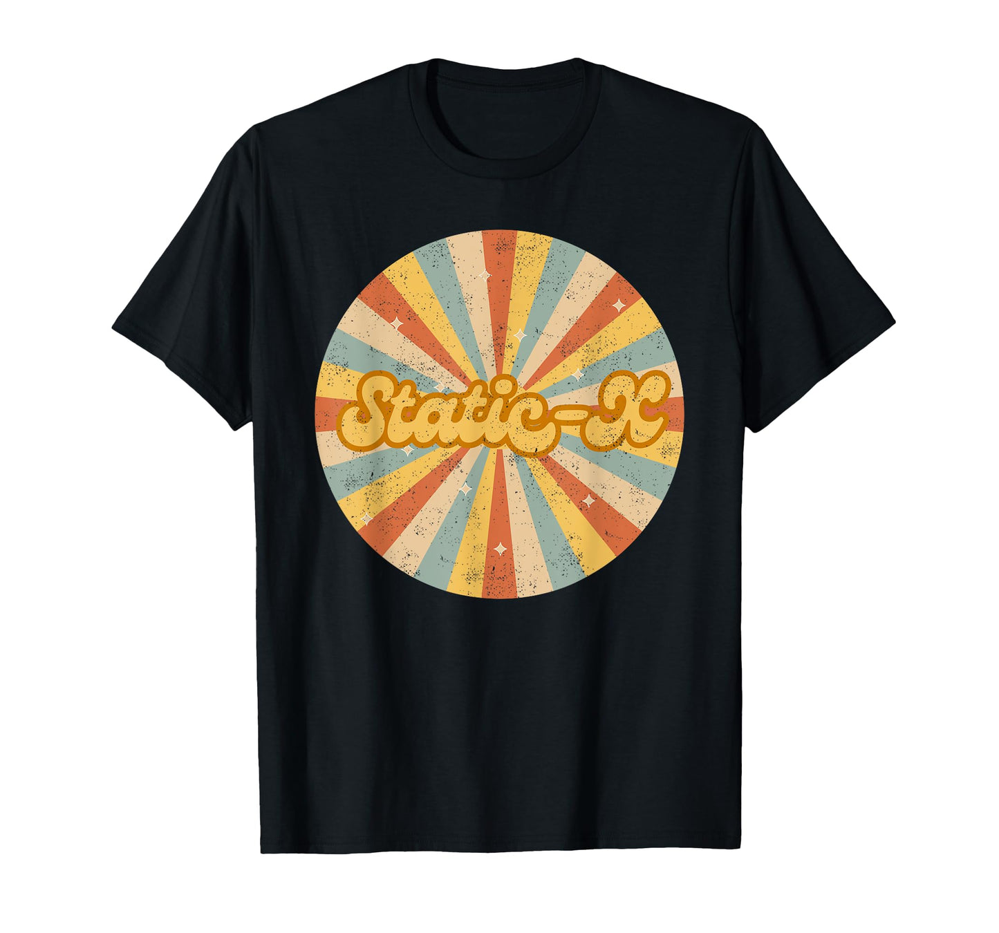 Vintage Static-X Rock Circle Retro 90s Music Metal T-Shirt