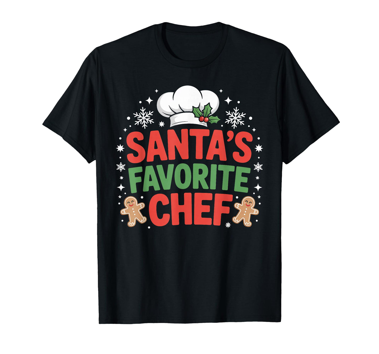 Santa’s Favorite Chef Christmas Kitchen T-Shirt
