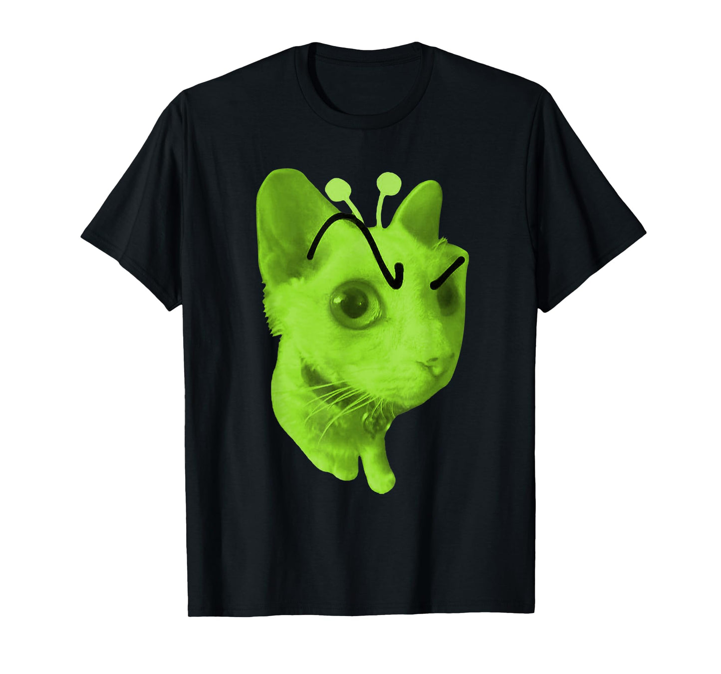 Gnarp Cat Silly Alien Cat Meme Brainrot Meme Funny Silly Cat T-Shirt