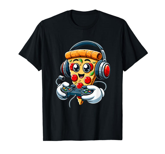 Gamer Pizza Video Gaming Boy Enthusiast Gamer Teen T-Shirt