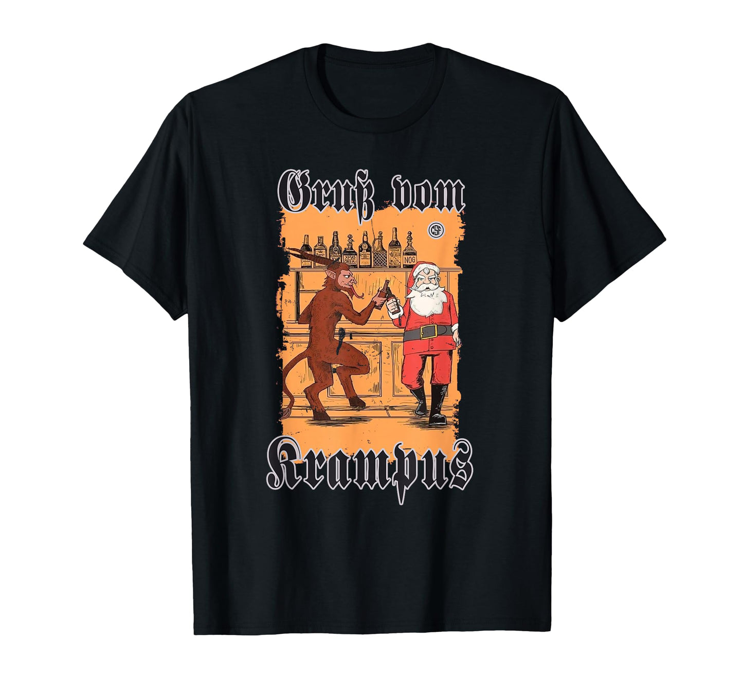 Greeting from Krampus Christmas Legend Figure T-Shirt