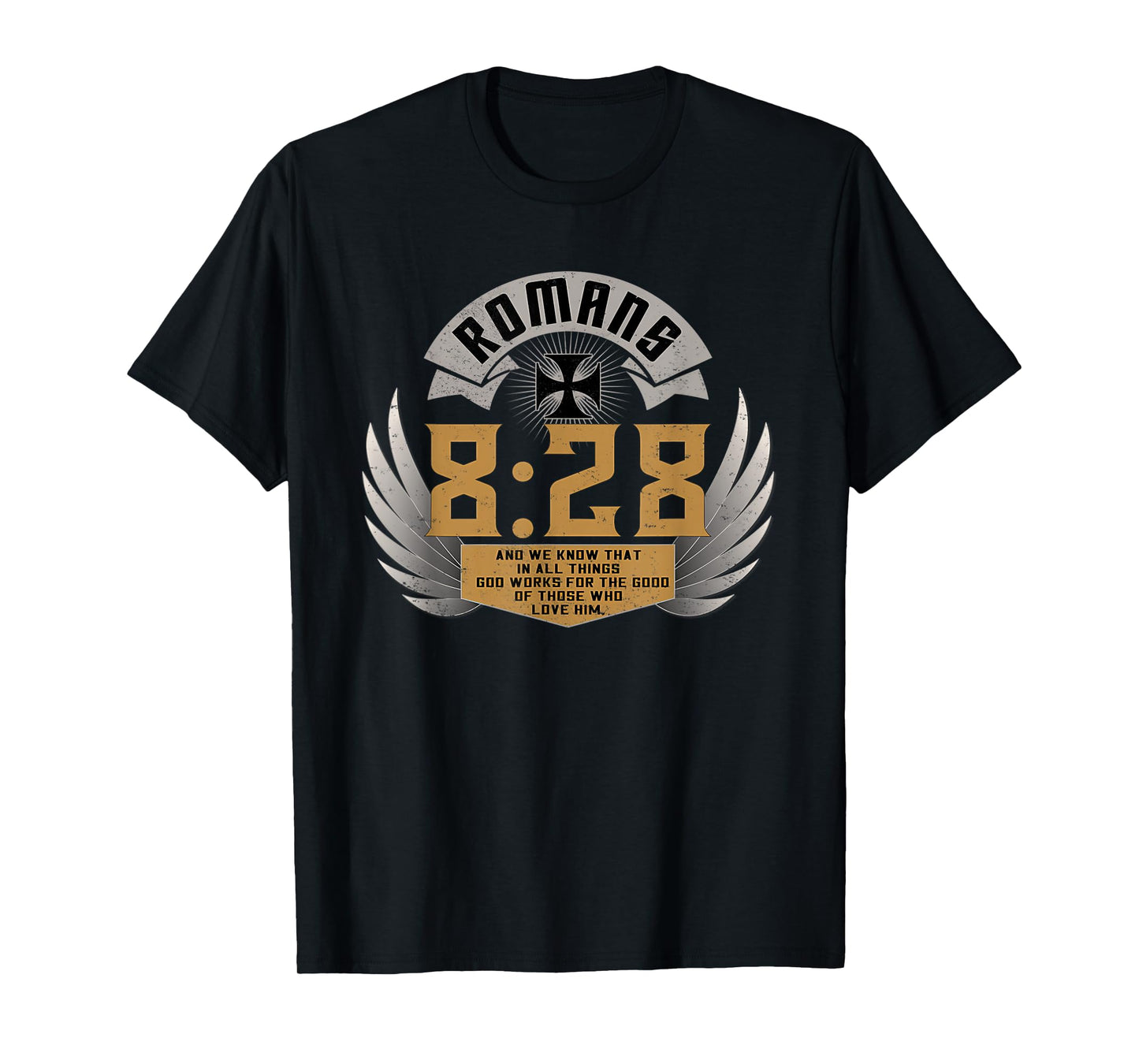 Vintage Romans 828 Biker Style Winged - Motorcycle Wings T-Shirt