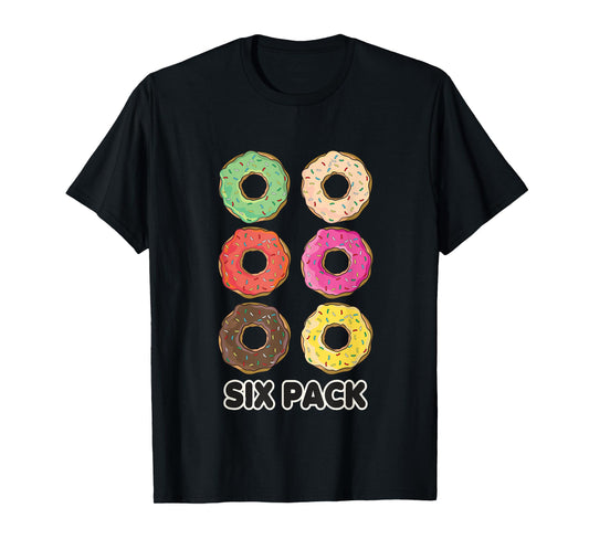 Funny Donut Six Pack Workout T-Shirt