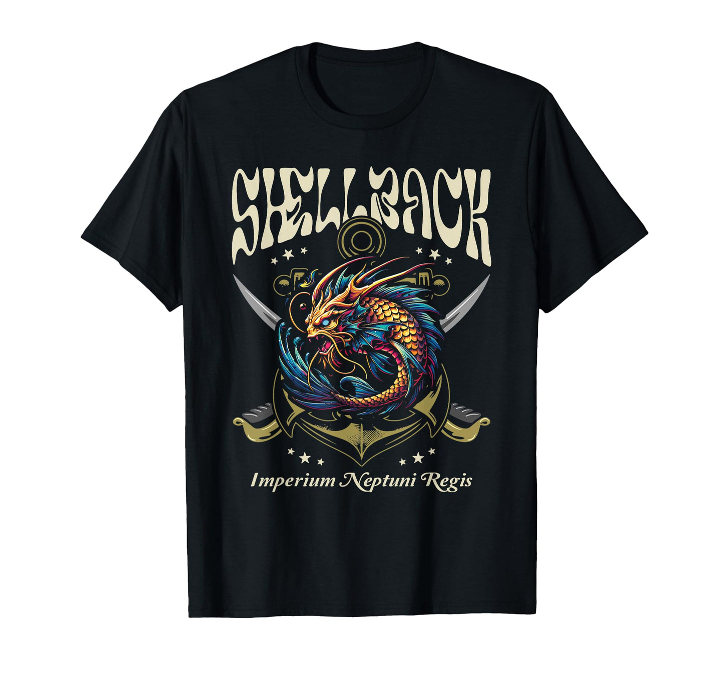 Shellback Imperium Neptuni Regis Equator Crossing Art T-Shirt