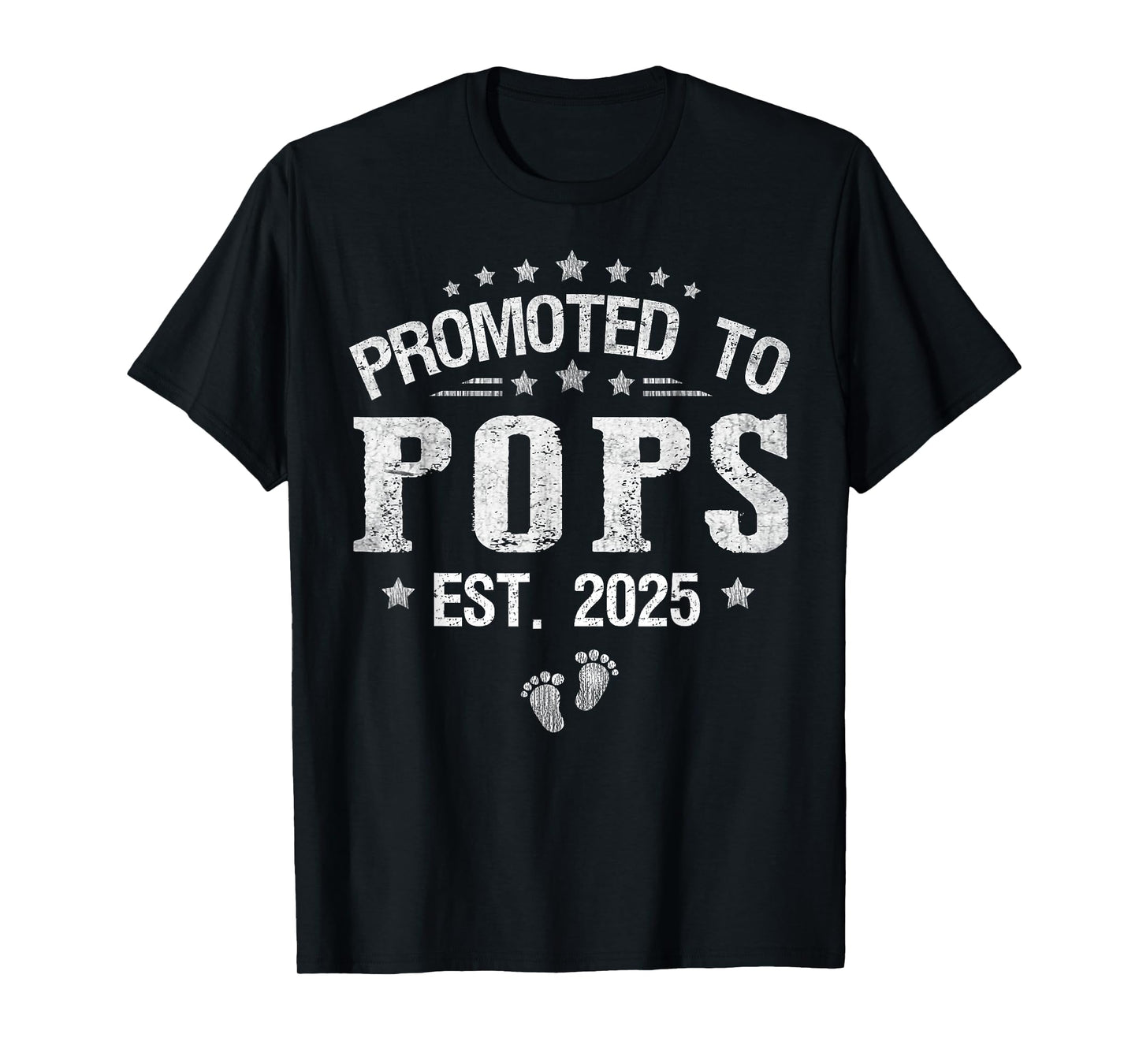 Promoted To Pops est.2025 Father's Day First time Pops T-Shirt