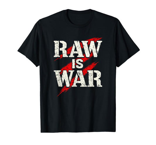 Raw is War Pro Wrestling Famous Vintage 90s Art T-Shirt