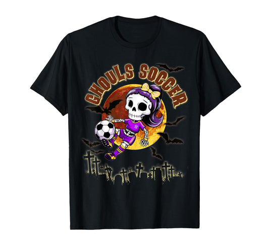 Halloween Soccer Girl for Teen Girls October Trick or Treat T-Shirt