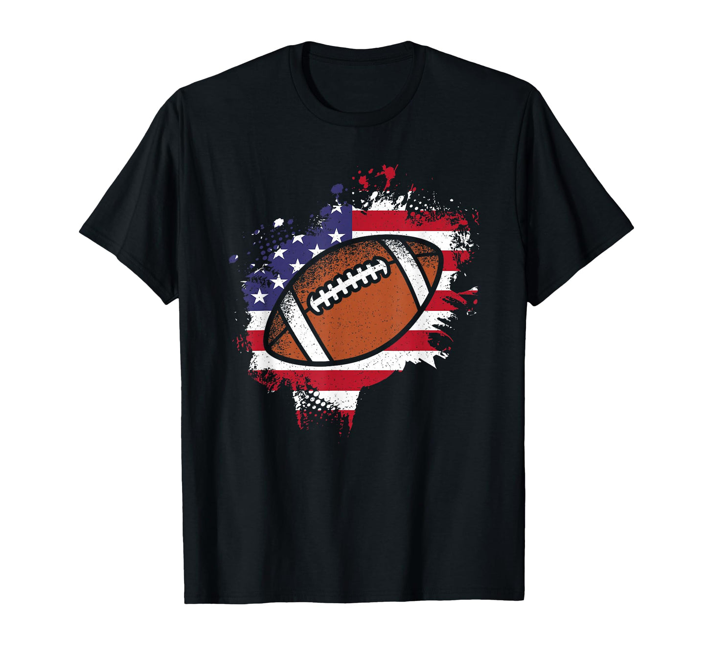 American Football Flag Vintage Football Lover Men Women Kids T-Shirt