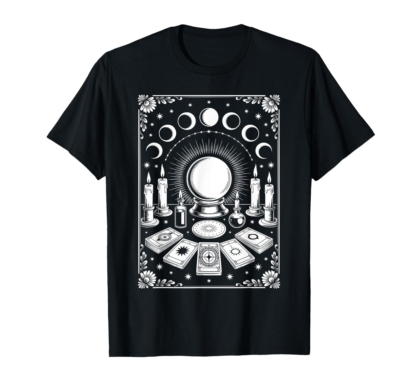 Gothic Witch’s Altar Occult Tarot Cards T-Shirt