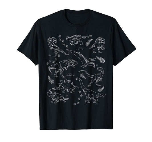 Dinosaur Fossils Vintage T-Shirt