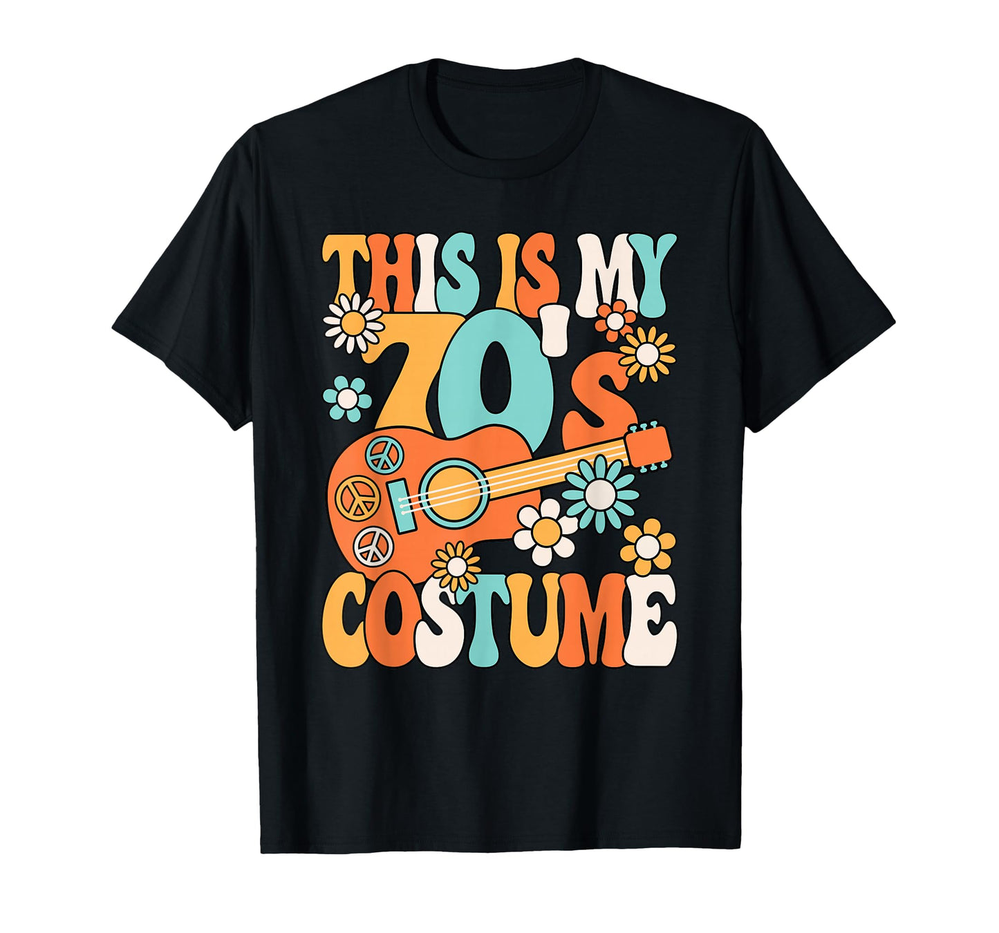 This Is My 70's Costume Women 1970s Party 70s Outfit Retro T-Shirt