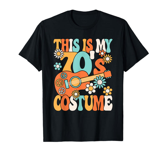 This Is My 70's Costume Women 1970s Party 70s Outfit Retro T-Shirt