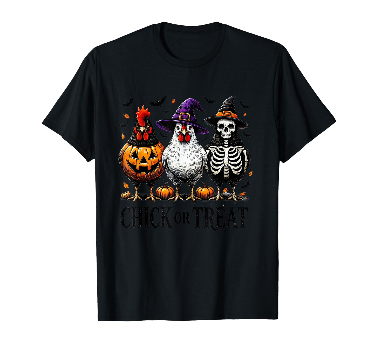 Amazing Spooky Creepy Halloween Chicks T-Shirt