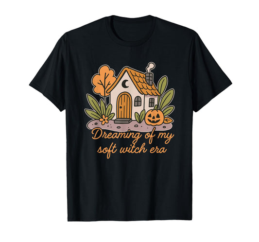 Dreaming of My Soft Witch Era, Halloween Vibe T-Shirt