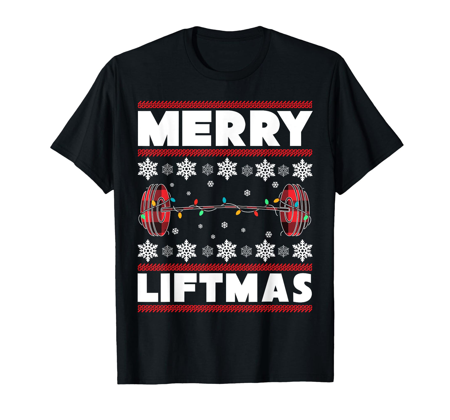 Merry Liftmas Funny Christmas Gym Workout Fitness Gift T-Shirt