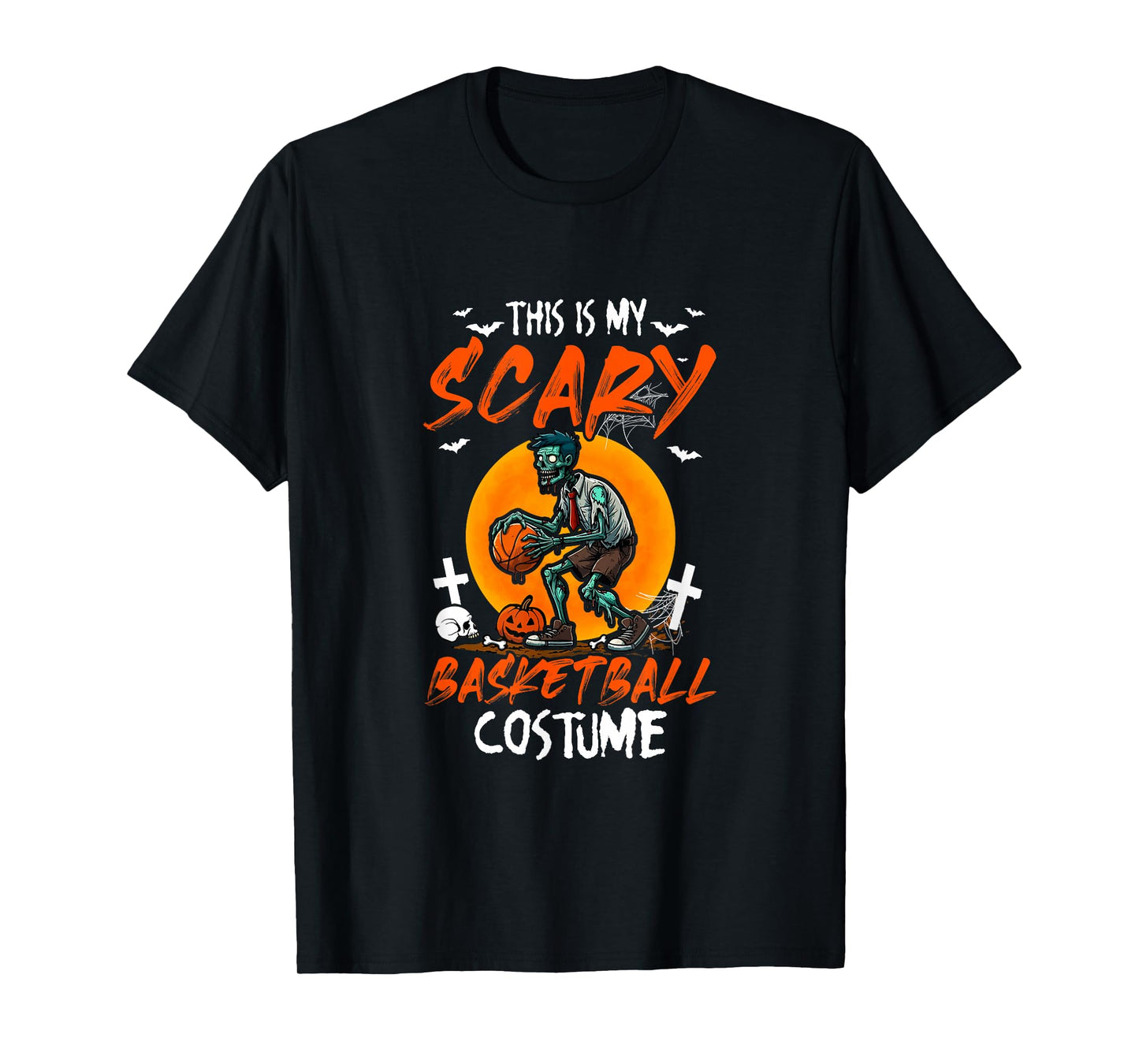 My Scary Basketball Costume Halloween Player Matching Team T-Shirt