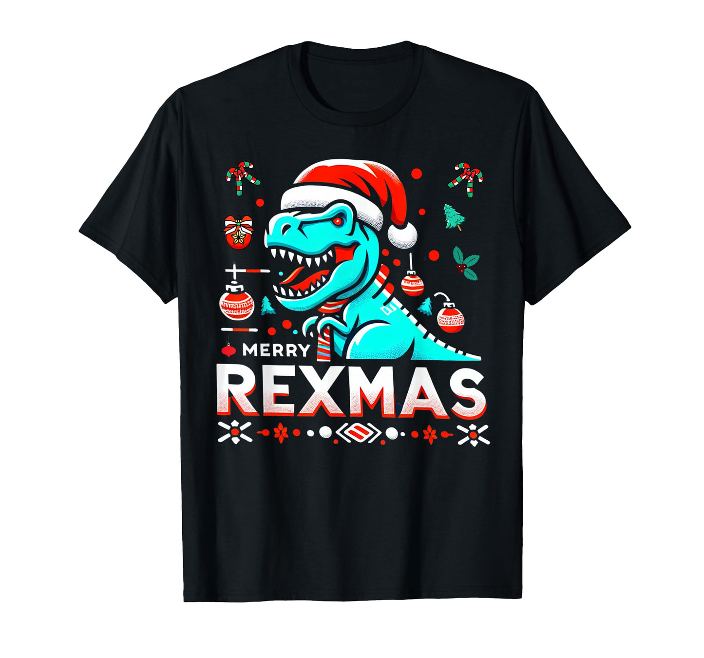 Merry Rexmas Christmas Dinosaur T-Rex Xmas T-Shirt