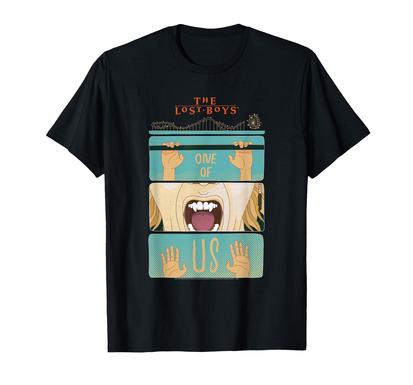 The Lost Boys One of Us Drop Illustration Horror Movie T-Shirt