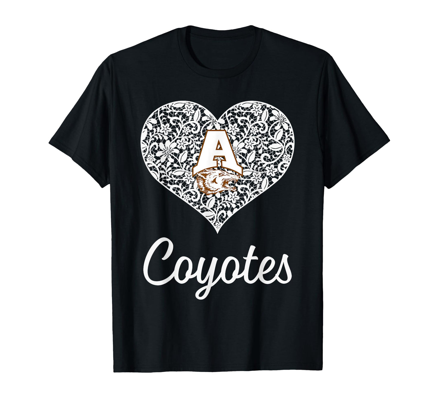Alice Coyotes Logo Lace Heart HS T-Shirt
