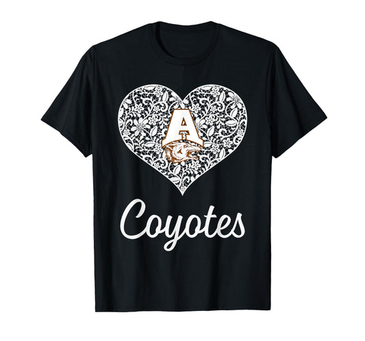 Alice Coyotes Logo Lace Heart HS T-Shirt