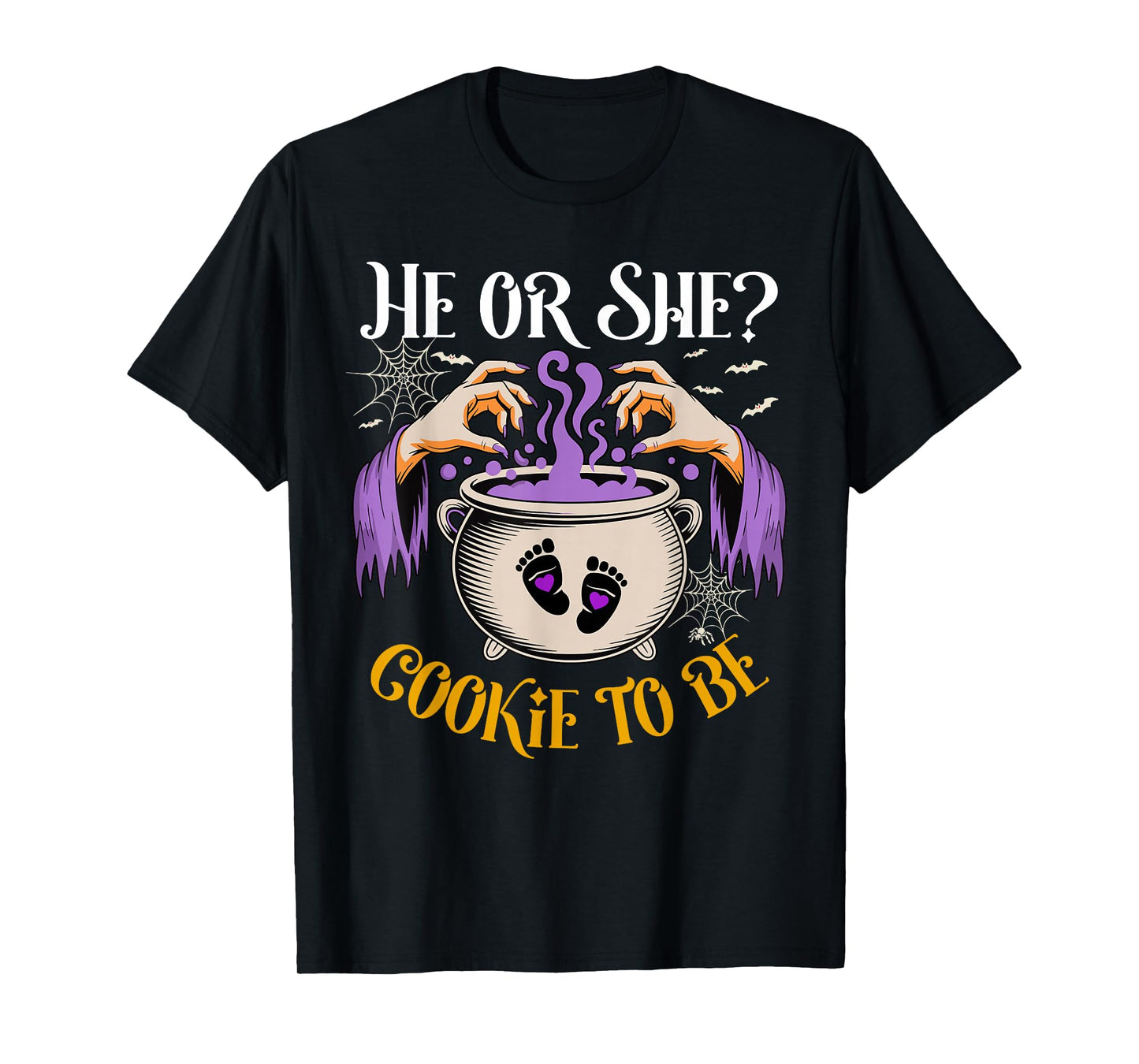 He Or She Cookie to Be Baby Reveal Halloween Costume T-Shirt