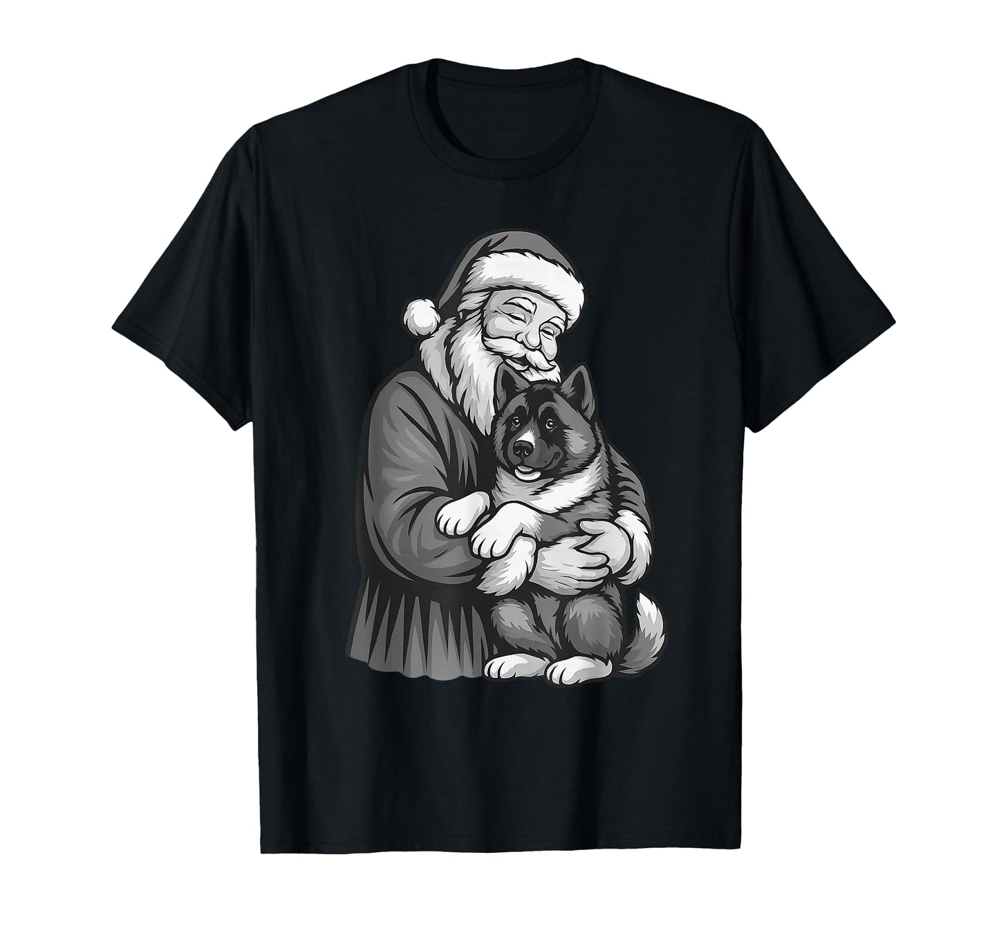 American Akita Santa Claus Christmas Dog Lover T-Shirt