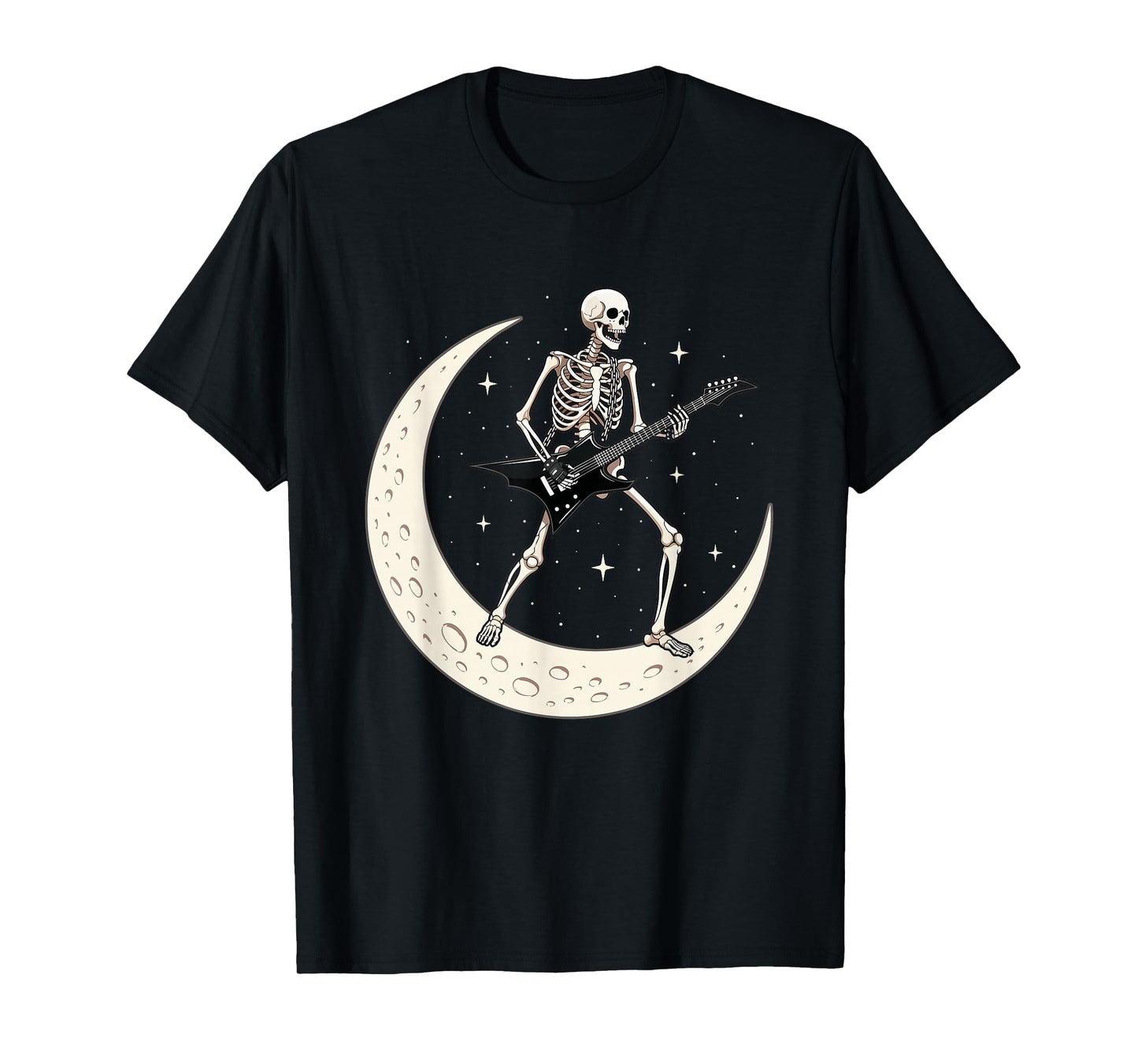 Guitarist Skeleton - Guitar Player Rock and Roll T-Shirt