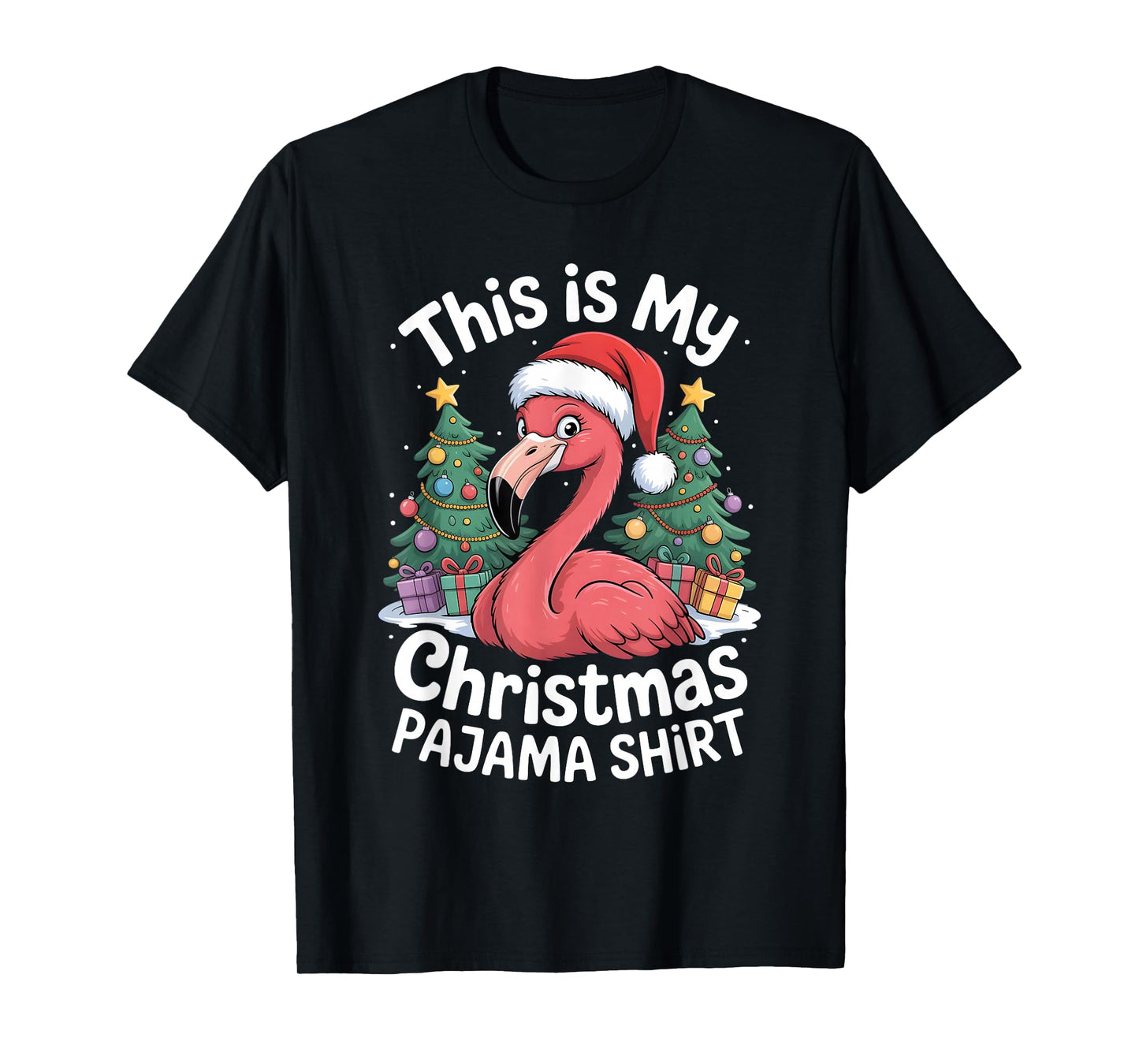 This is My Christmas Pajama Flamingo T-Shirt