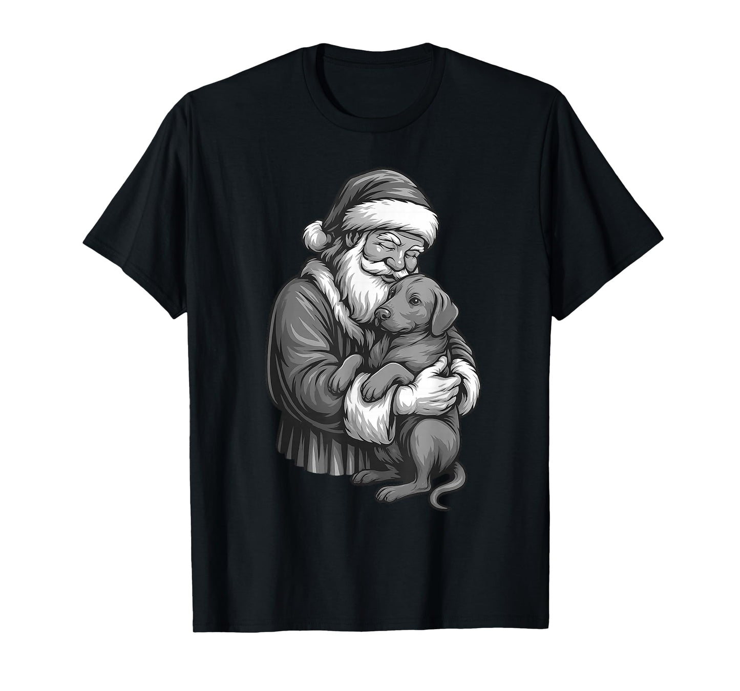 Rhodesian Ridgeback Santa Claus Christmas Dog Lover T-Shirt