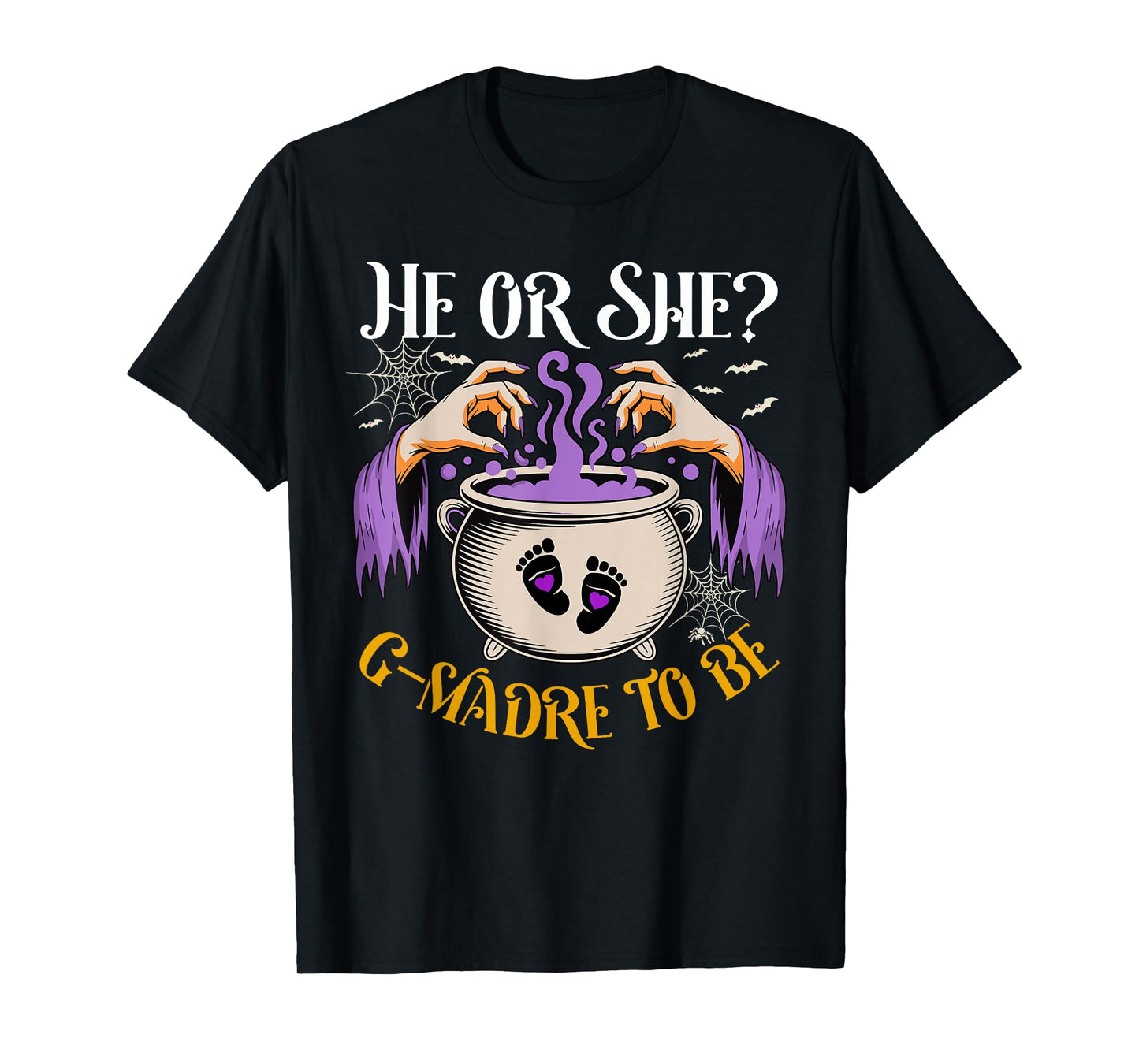 He Or She G Madre to Be Baby Reveal Halloween Costume T-Shirt