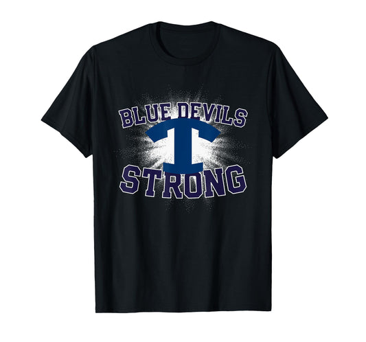 Tift County Blue Devils Logo Strong Flag HS T-Shirt