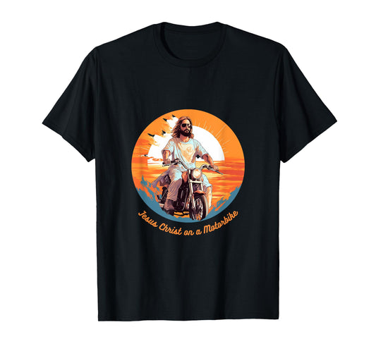 Jesus Christ on a Motorbike T-Shirt