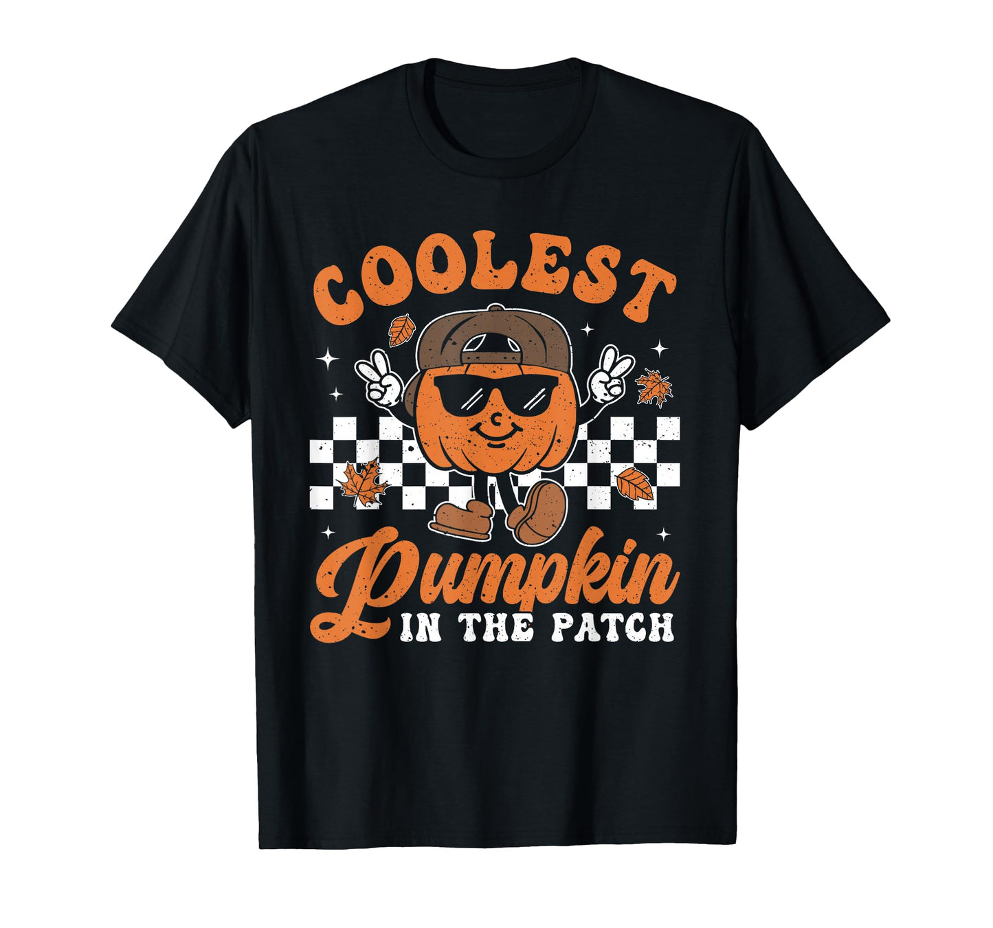 Coolest Pumpkin In The Patch Halloween Boys Girls Teens Kids T-Shirt
