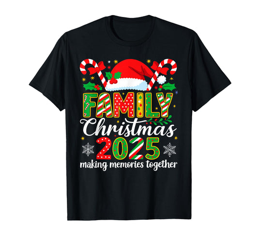 Family Christmas 2025 Matching Outfit Xmas Squad Santa T-Shirt