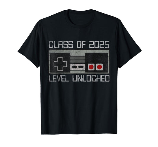 Class of 2025 Level Unlocked Back To School Gamer Tee T-Shirt