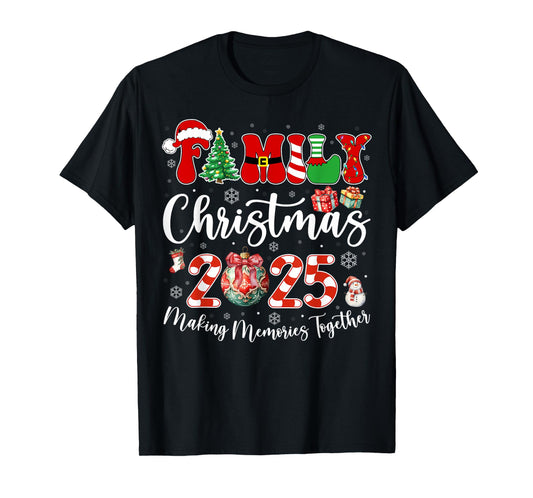 Family Christmas 2025 Santa Elf Squad Matching Group Outfit T-Shirt