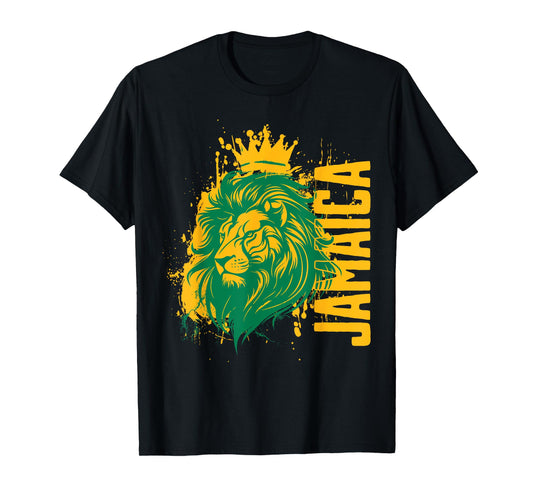 Vintage Jamaica Lion Jamaican Men Women Kids Jamaican Lion T-Shirt
