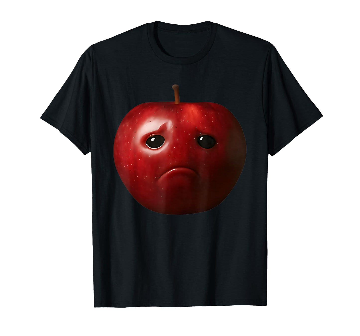Funny Silly AI Apple Gen Z Meme Brainrot Humor Fruit Lovers T-Shirt