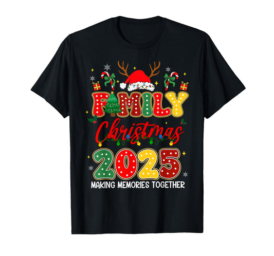 Family Christmas 2025 Matching Outfit Xmas Squad Santa T-Shirt