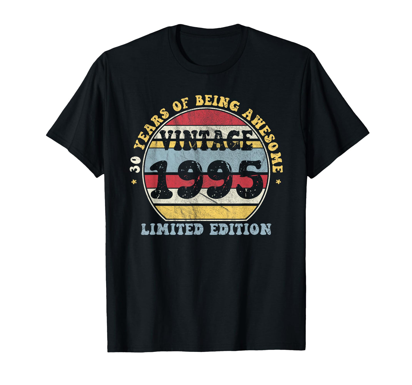 Vintage 1995 Limited Edition 30-Year-Old Gifts 30th Birthday T-Shirt