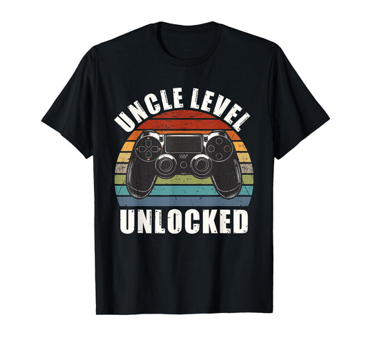 Uncle Level Unlocked Leveled Up To Uncle New Uncle T-Shirt