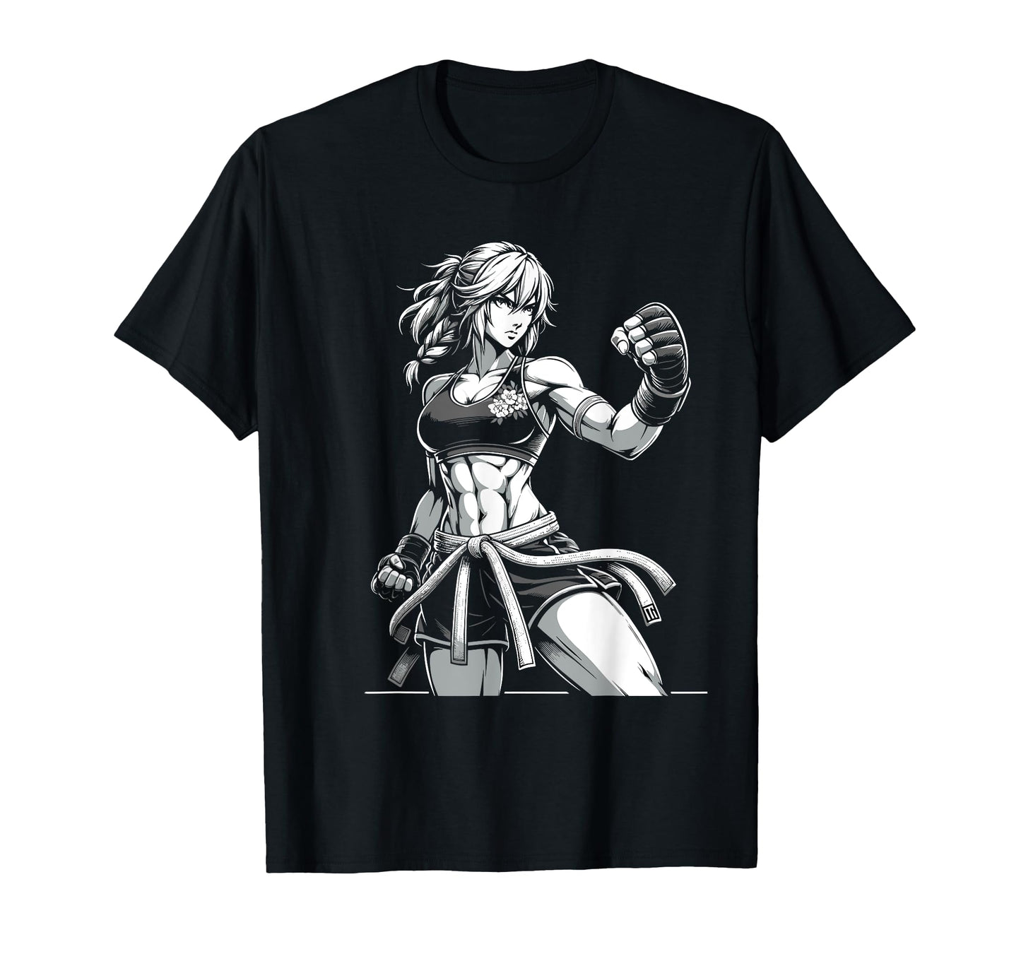 Anime Girl Fighter | Anime Gym Cute Vintage T-Shirt