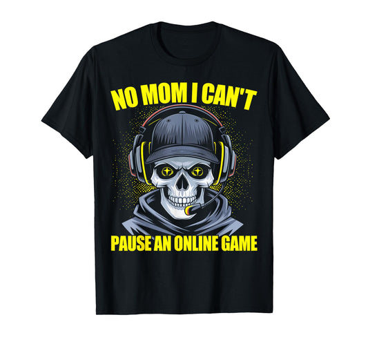 Gamer Skeleton Gaming Video Games T-Shirt
