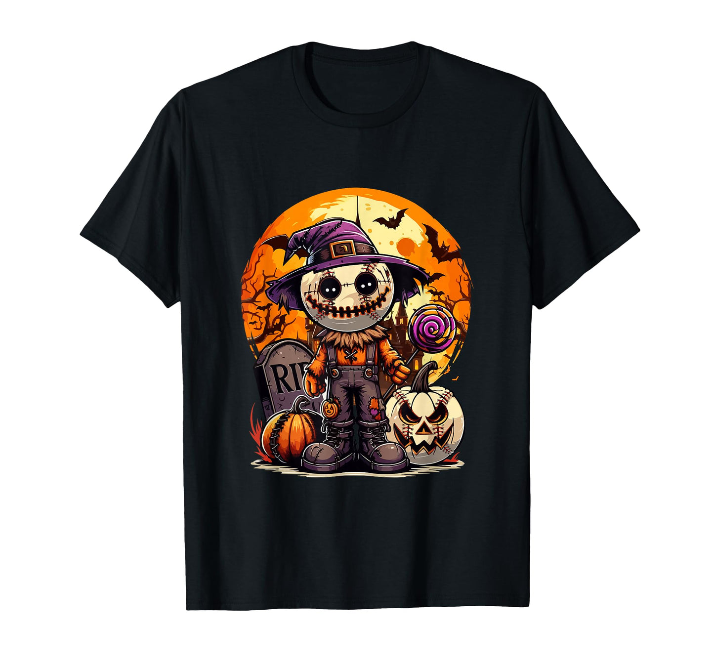 Horror Baseball Balls Costume Halloween Player Fan Family T-Shirt