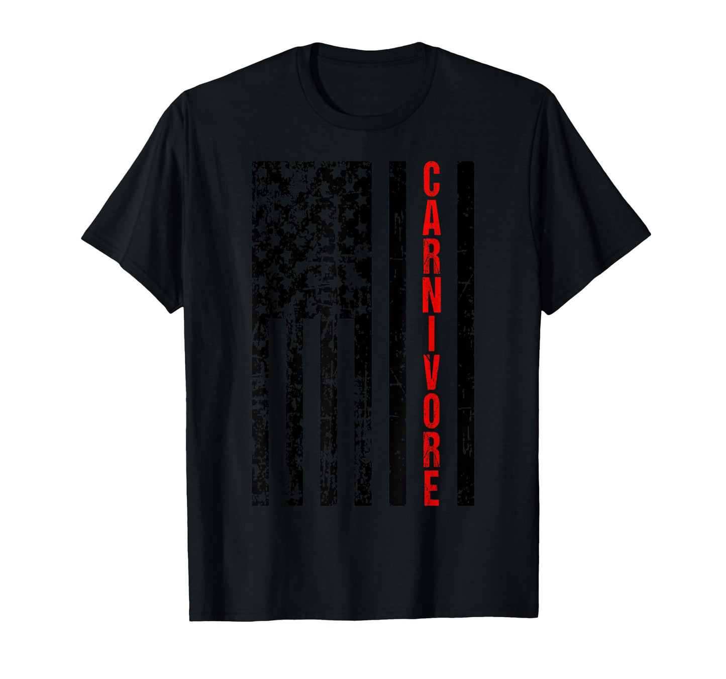 American Flag Carnivore Diet Meat Eater T-Shirt