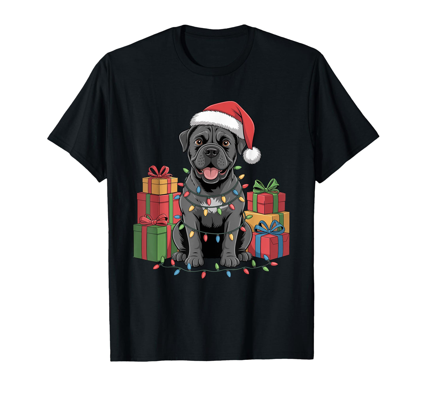 Cute Cane Corso Christmas Design Funny Dog Lover Holiday T-Shirt