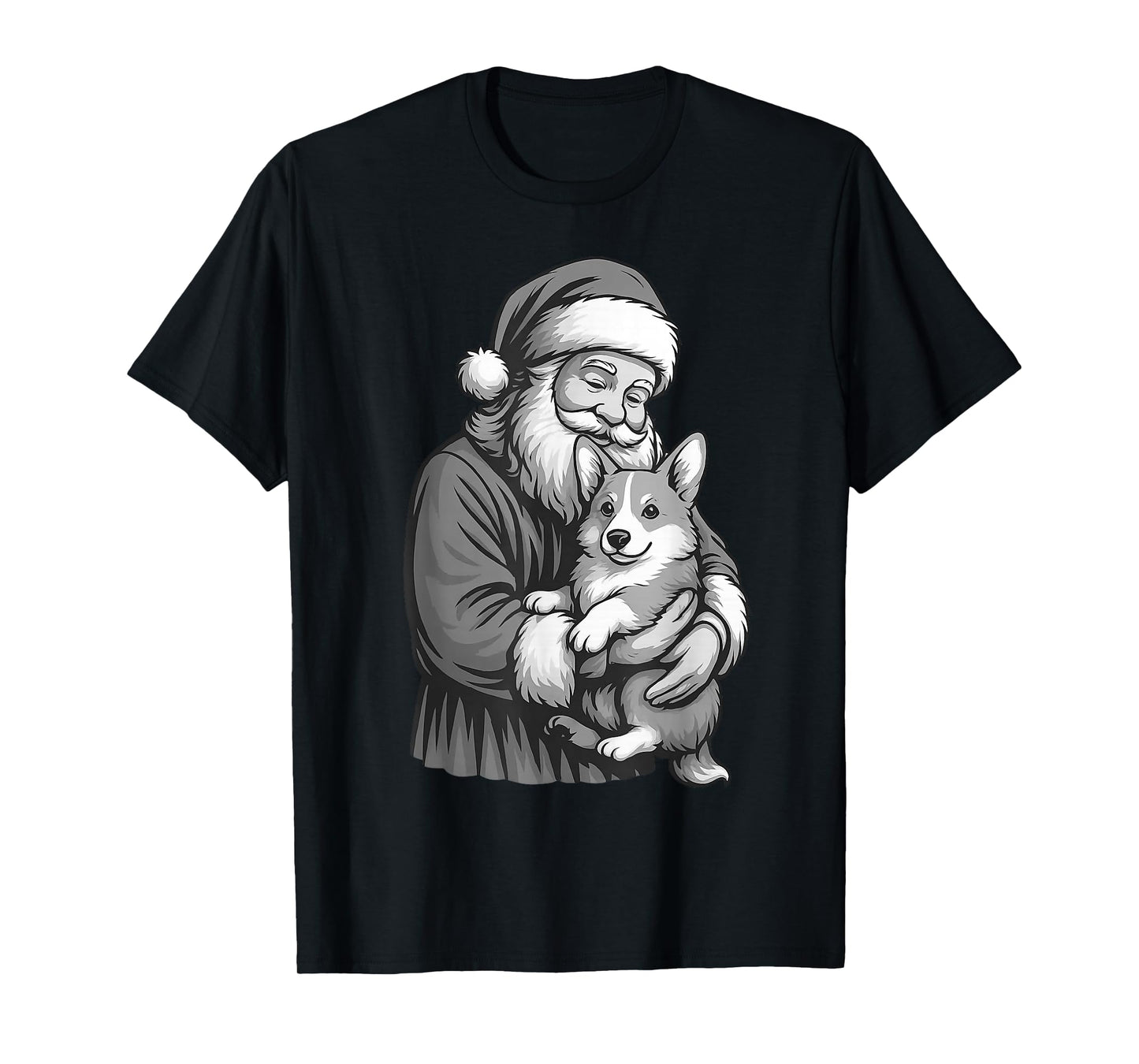 Corgi Santa Claus Christmas Dog Lover T-Shirt