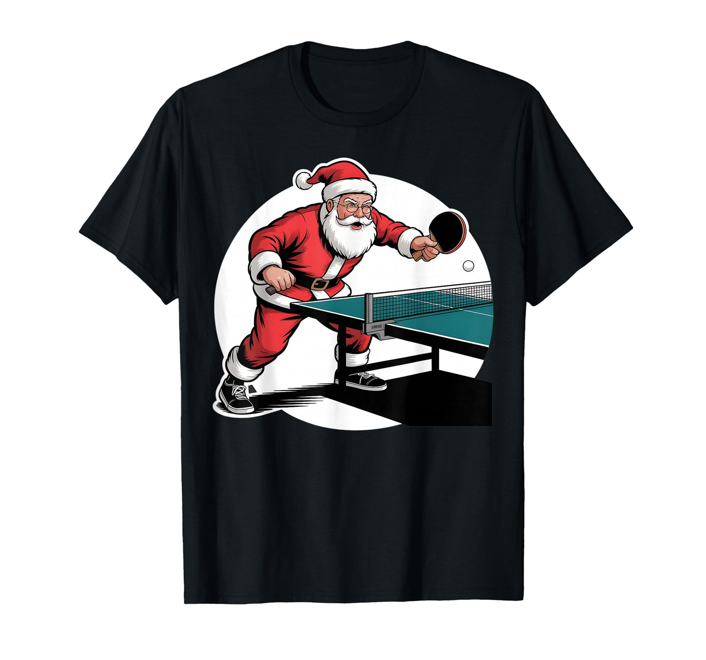 Table Tennis Christmas Santa Xmas Funny Boys Women Men T-Shirt